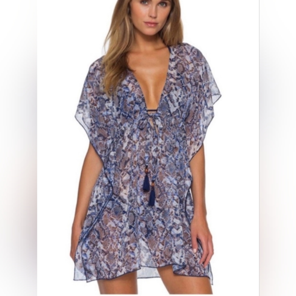 3 pc Becca swim suit with cover up.